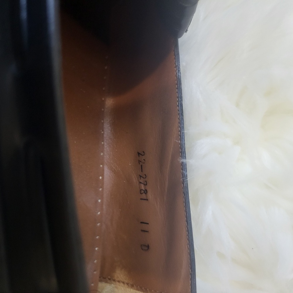 Johnston & Murphy Black Slip On Designer Style, Tassel Loafers‎ Shoes Mens Sz 11 - Picture 6 of 7